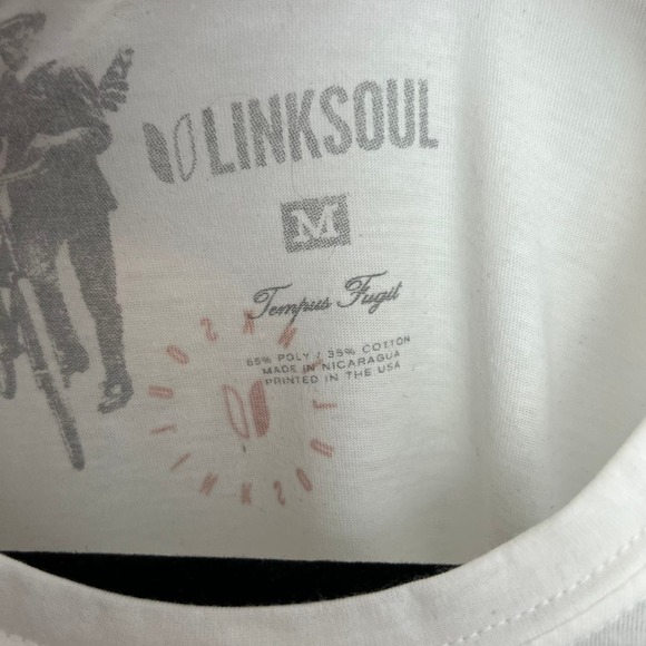 LinkSoul Aloha Short Sleeve Graphic Tee Cotton Blend Size Medium - Picture 6 of 6